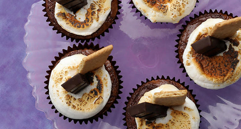 S'mores Brownie Cupcake