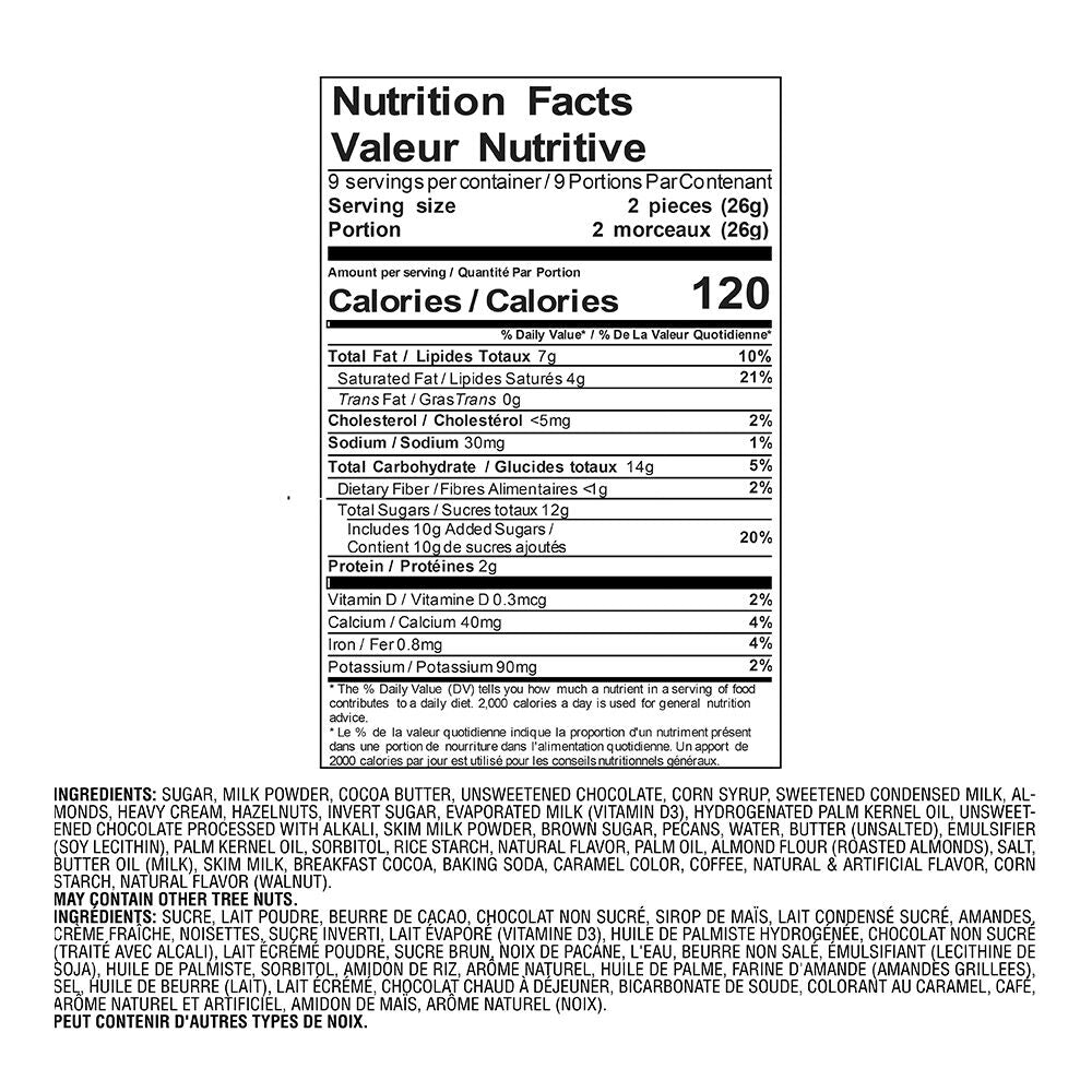 Milk Chocolate Gift Box, Gold Ribbon, 18 pc.