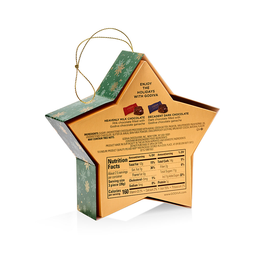 Assorted Chocolate Masterpiece Star Ornament, 7pc.