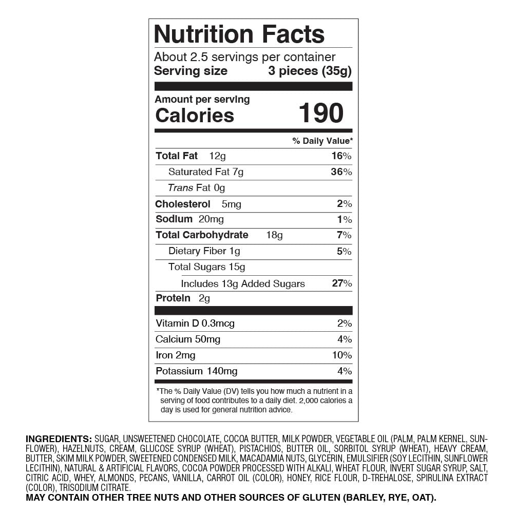 Assorted Chocolate Gold Gift Box, 8pc.