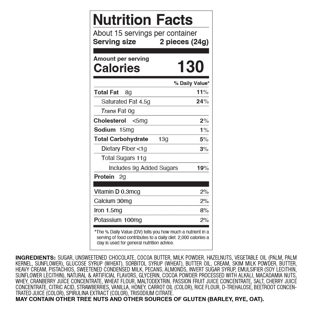 Assorted Chocolate Gold Gift Box, Red Ribbon, 30pc.