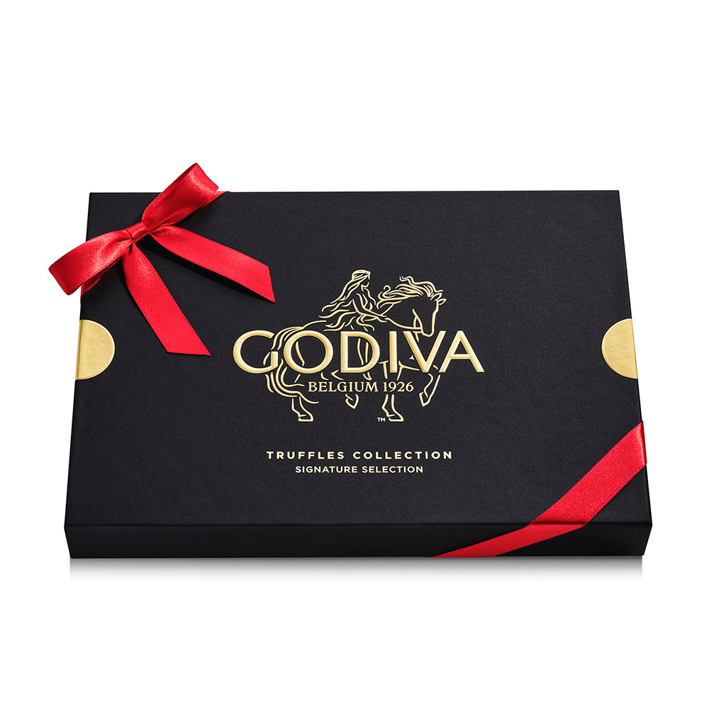 Signature Truffles Gift Box, Red Ribbon 24pc.