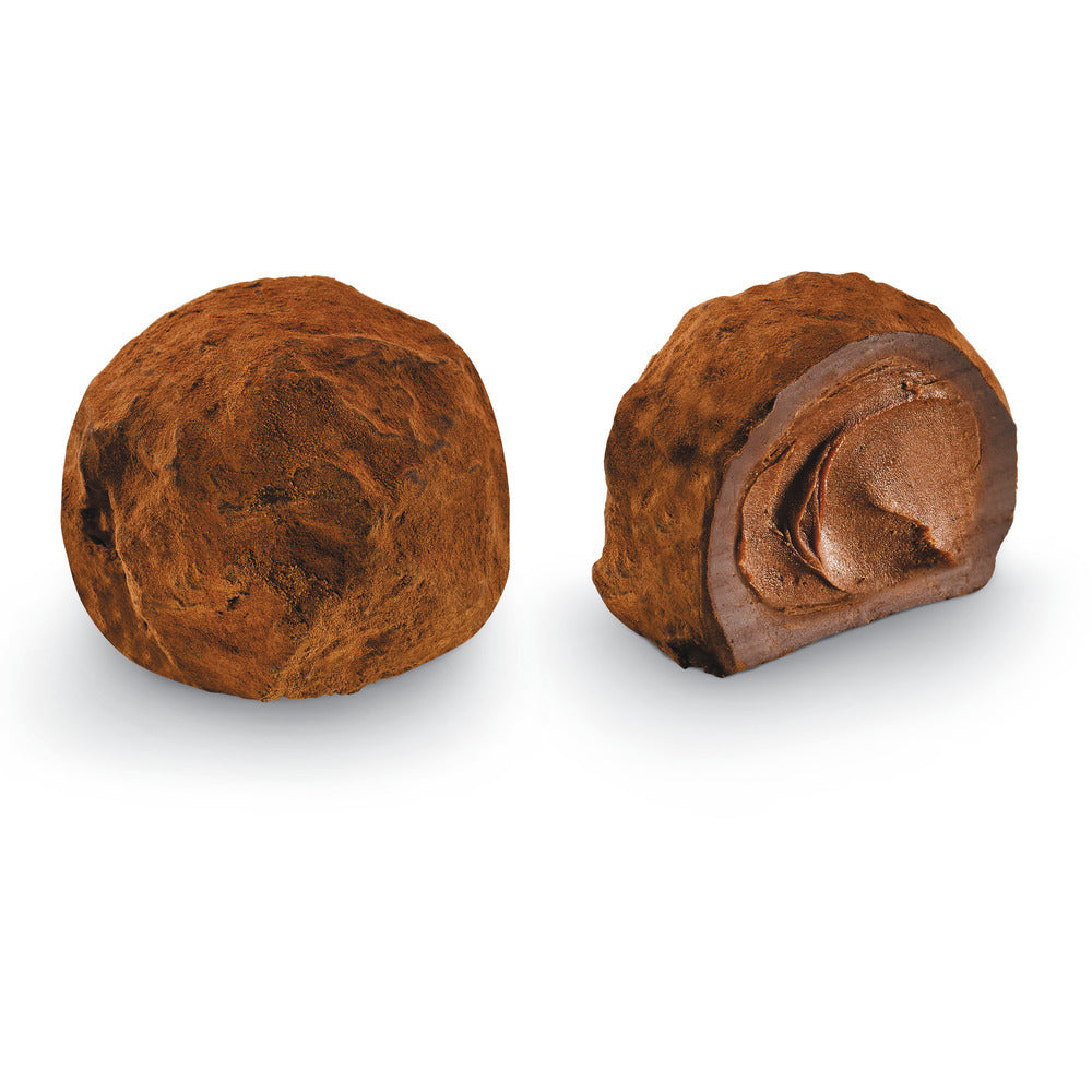 Two Godiva chocolates on a white background