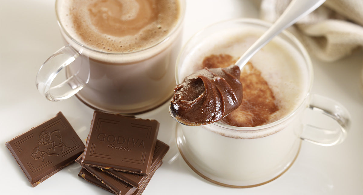 Salted Caramel Ganache Hot Chocolate