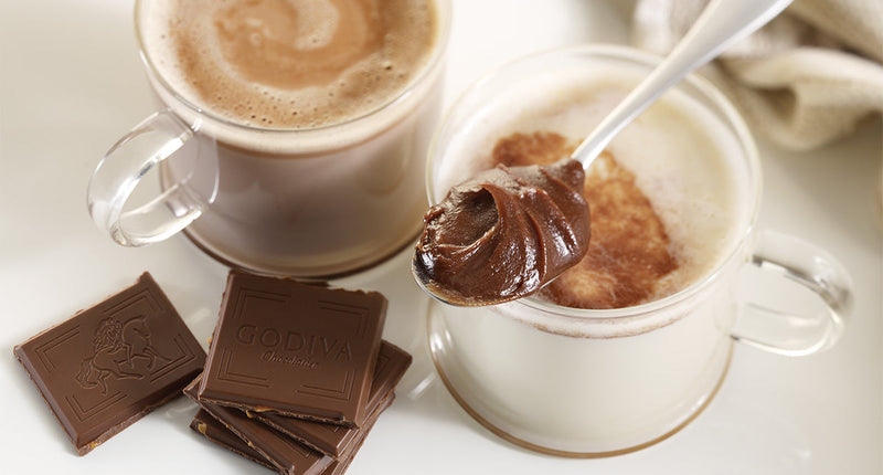 Salted Caramel Ganache Hot Chocolate