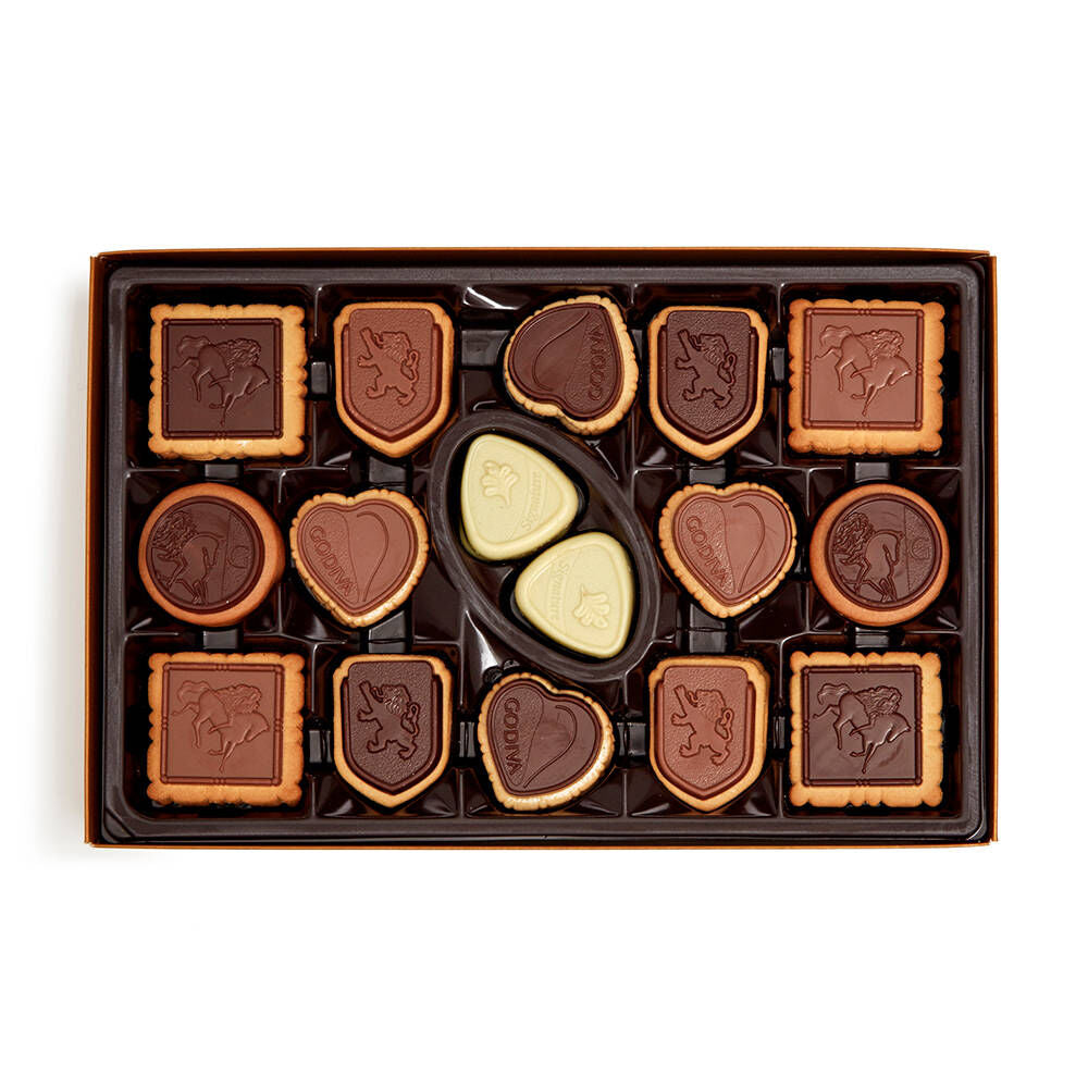 Assorted Chocolate Biscuit Gift Box, 32 pc.