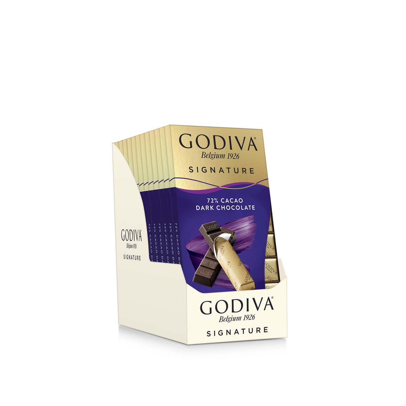 Signature 72% Cacao Dark Chocolate Mini Bars, Set of 12