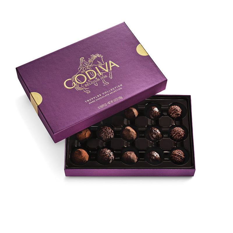 Dark Chocolate Truffles Gift Box, 15pc.