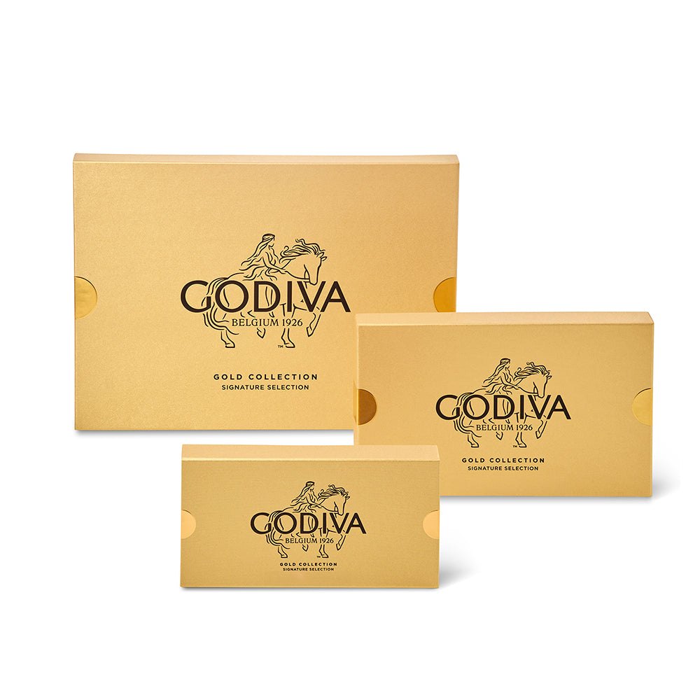 Gold Collection Gift Tower with Red Ribbon