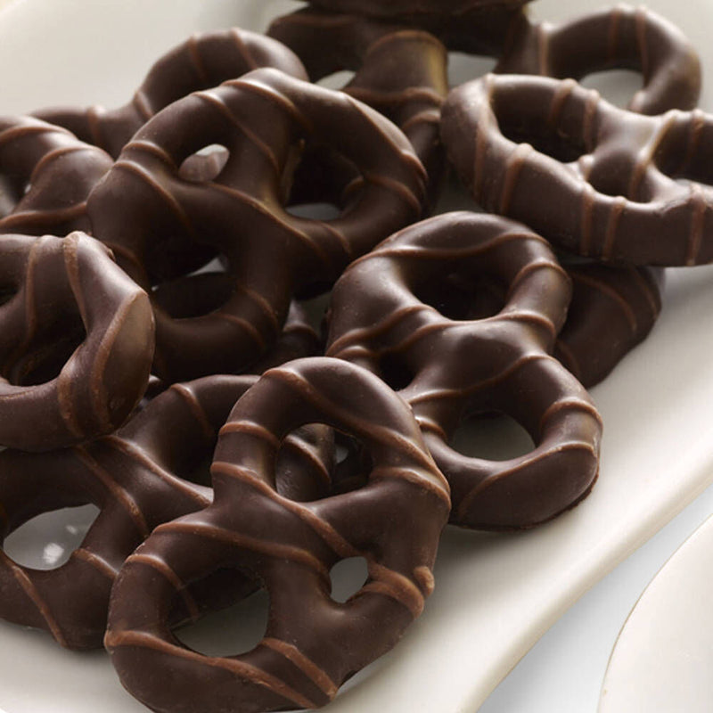Dark Chocolate Covered Pretzel Canister, 1 lb.