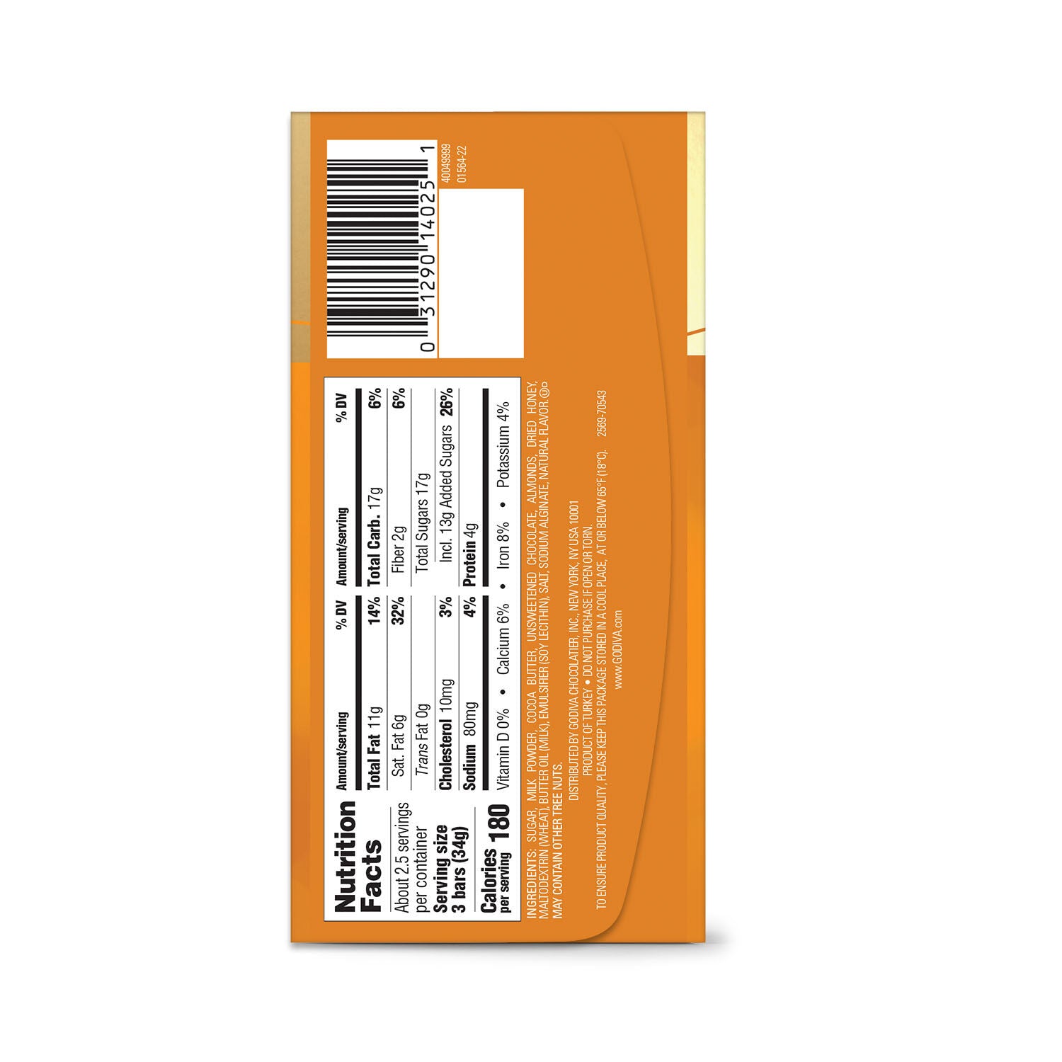 Signature Almond & Honey Milk Chocolate Mini Bars, Set of 12