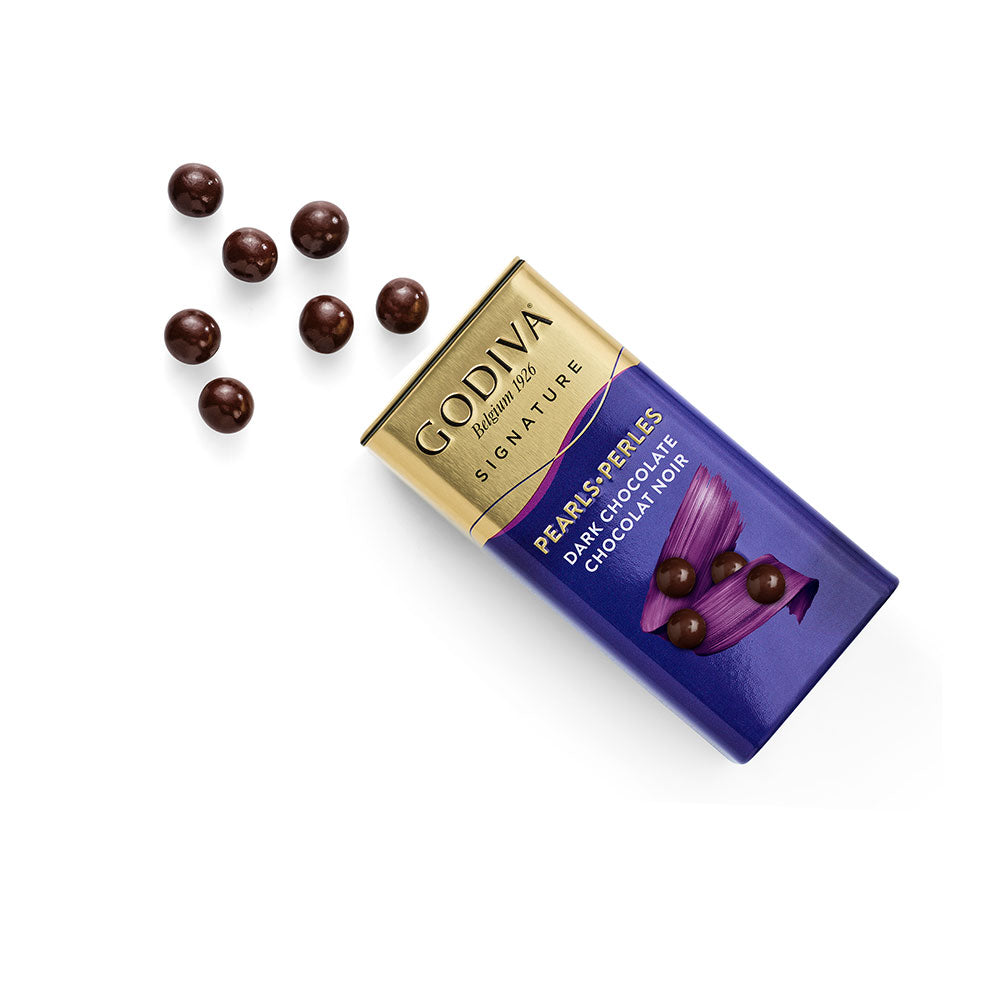 Dark Chocolate Pearls, Set of 18